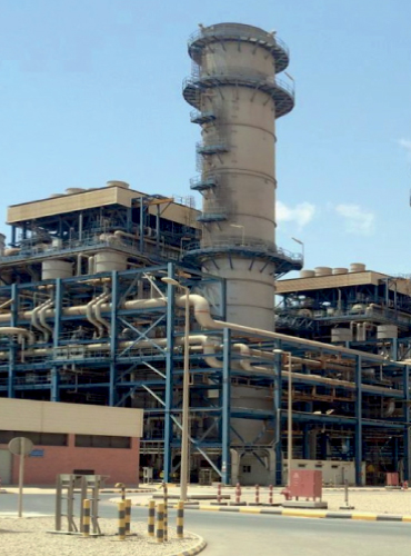 Montage de 4 turbines à gaz du type GE Frame 7 à Subiya au Koweit