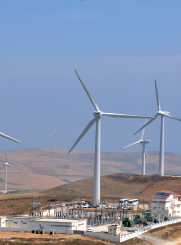 Parc éolien Région de Bizerte Tunisie  193 MW