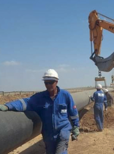 Travaux de construction d’un gazoduc de transport du gaz naturel Tunisie