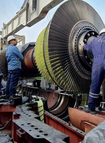 Révision Générale Turbine à gaz 150 MW Aramco Arabie Saoudite